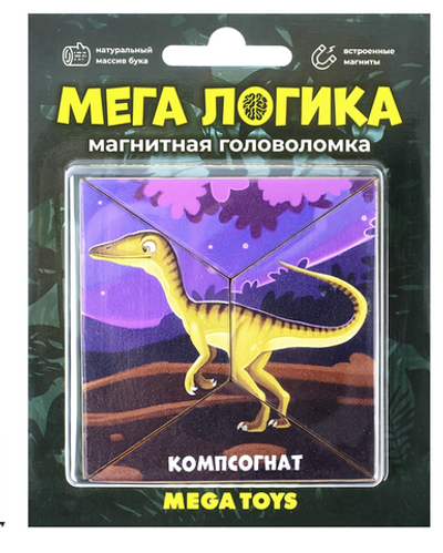 Магнитная головоломка по системе раннего развития Никитина "Компсогнат" (Лидер)