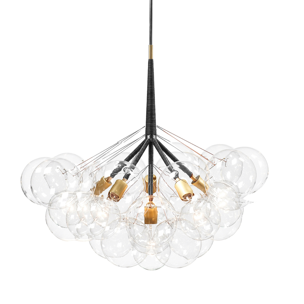 Pendant design lamp  Bubble Jumbo-36 by Pelle (Black)