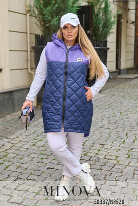 Жилет 528-Синий-фиолетовый Minova Фото 2