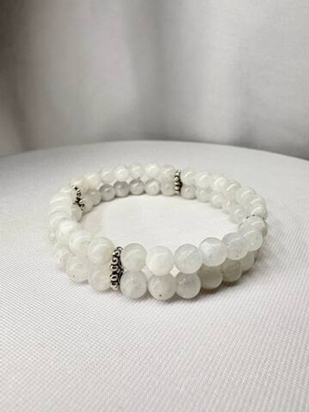 Двойной браслет из Лунного камня