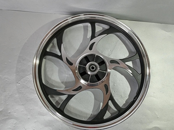 Диск задний мопед Альфа (1.6х17, под ось 12мм) Черный