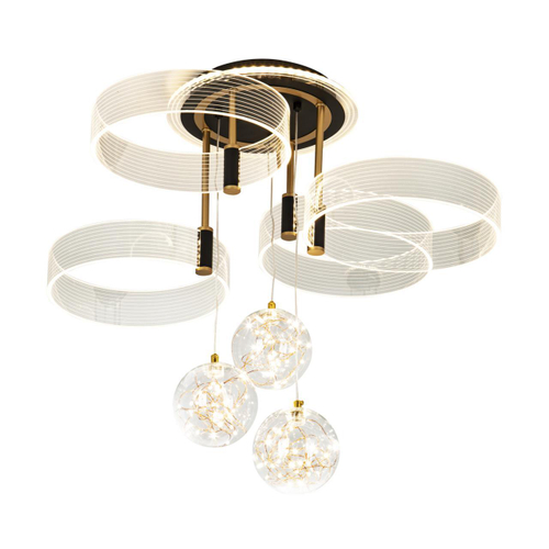 Потолочный светодиодный светильник LED4U L1040-750 BK