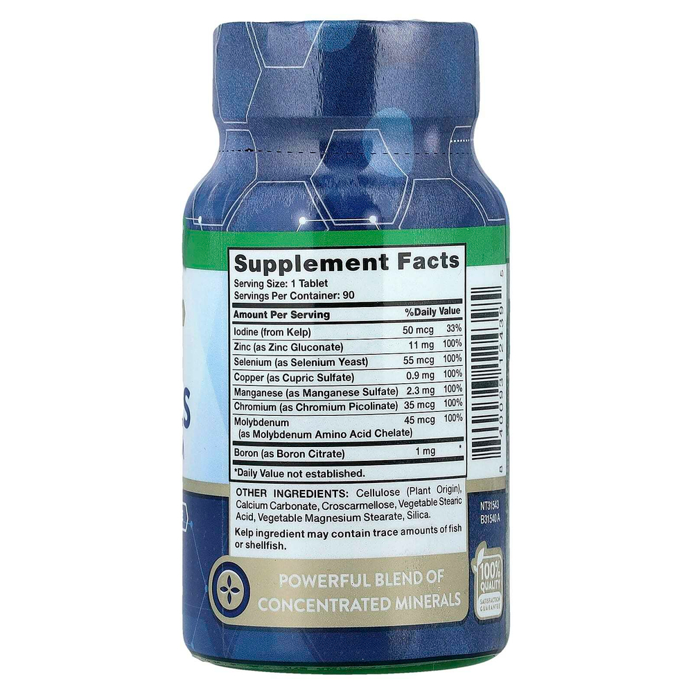 Nature's Truth, Микроэлементы, полный спектр, 90 таблеток