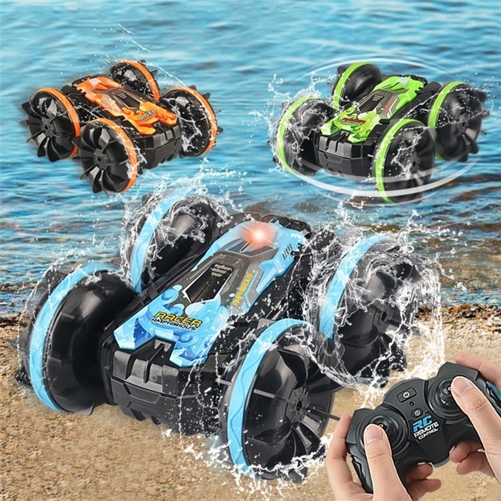 Дрифт машинка Перевертыш "Amphibiou Stunt Car" вездеход Амфибия на Р/У (по воде и земле)