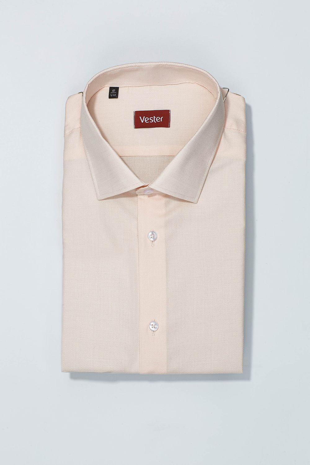 Сорочка мужская VESTER короткий рукав, приталенный и прямой силуэт 72914 27