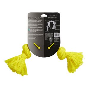 Жевательный канат Playology DRI-TECH ROPE для собак средних пород с ароматом курицы, средний, цвет желтый