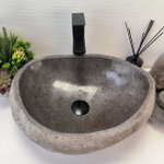 Раковина из речного камня RS63337 (47*35*16) 0122