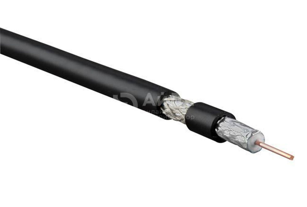 Кабель коаксиальный Hyperline COAX-RG6-CU-500