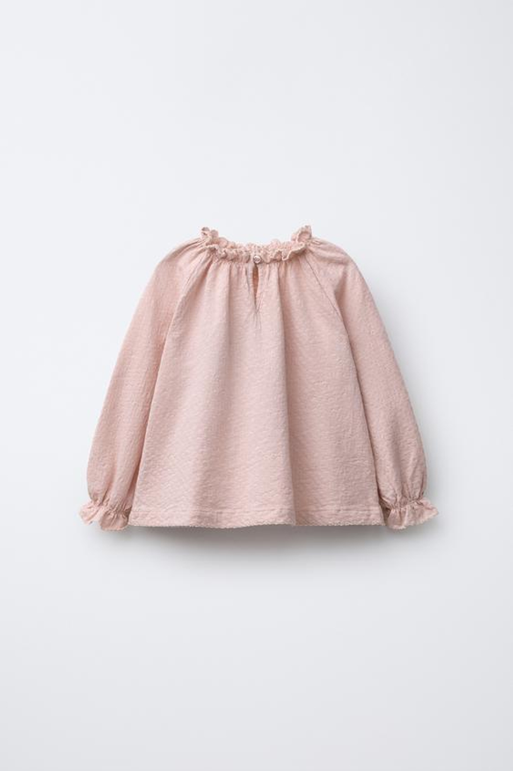 ZARA ОДНОТОННАЯ ФУТБОЛКА, РОЗОВЫЙ