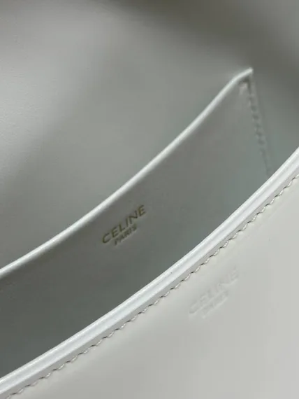 Сумка CELINE TERENCE из лакированной телячьей кожи белый
