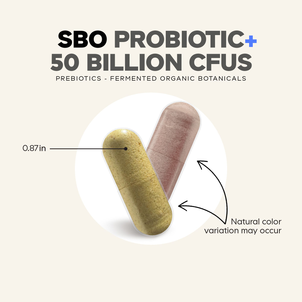 Codeage, SBO Probiotic+, пробиотики, 50 млрд КОЕ, 90 растительных капсул
