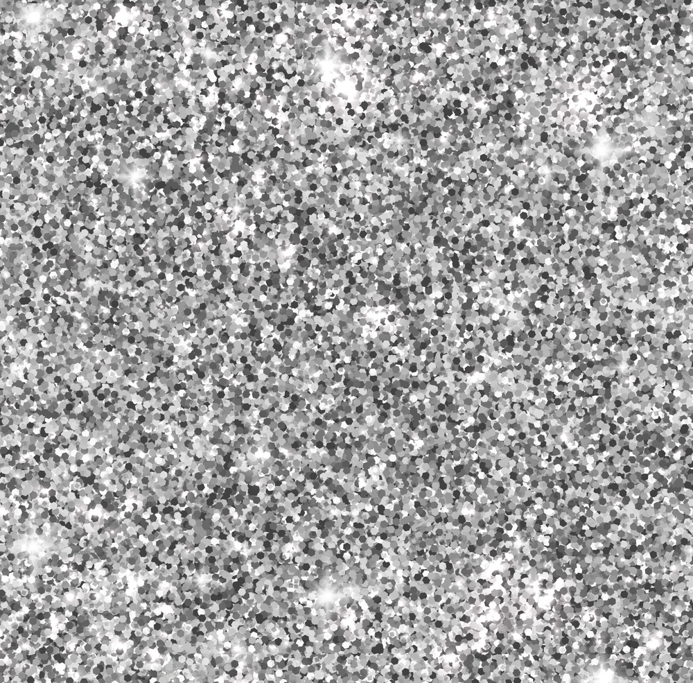 Блестки глиттер для творчества «Серебро»