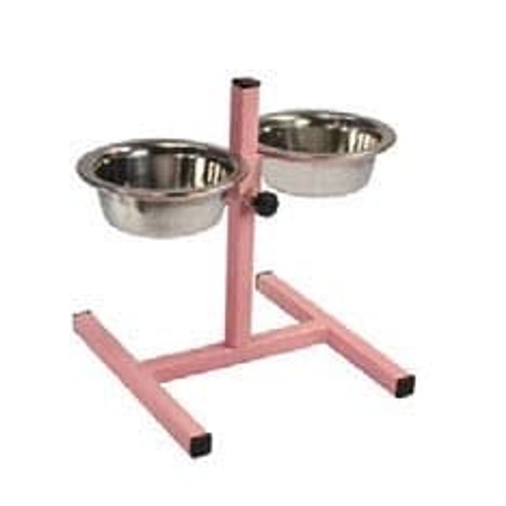 Кормушка-телескоп рег.2 мет миски(люкс 0,18л)D-12см,выс до 20 см (КТ 1220рл/роз.) Кормушка-телескоп рег.2 мет миски(люкс 0,18л)D-12см,выс до 20 см (КТ 1220рл/роз.)