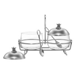 ЕМКОСТЬ ДЛЯ ХРАНЕНИЯ ДВОЙНАЯ LEFARD СЕРИЯ "HARMONY" 320МЛ/320МЛ С ЛОЖКАМИ