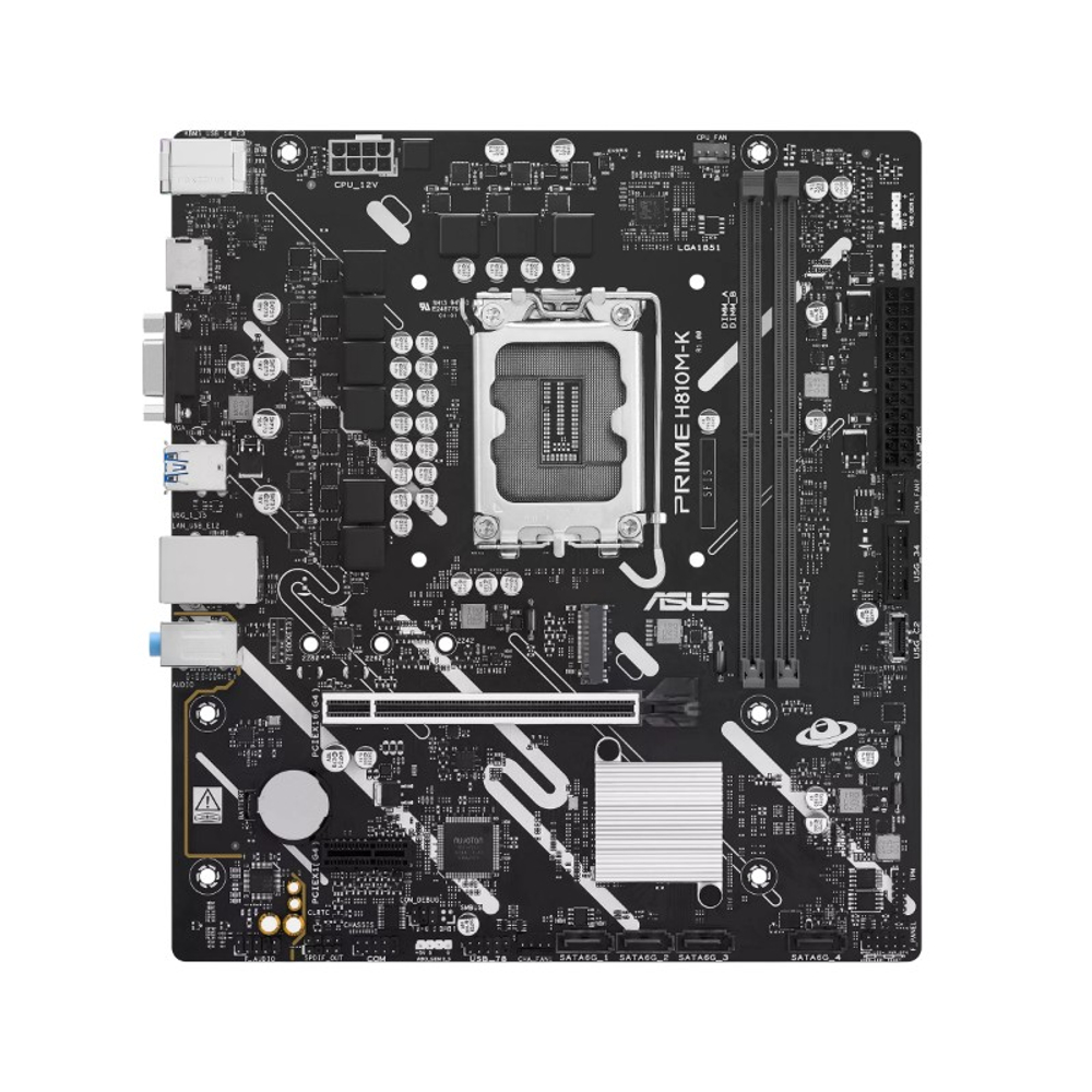 Материнская плата ASUS PRIME H810M-K, LGA1851, B810, DDR5, mATX