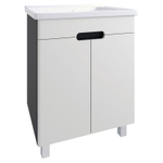 AVK2. Тумба напольная, 2 Двери, 700, коллекция (Аруна, Cersanit Como, Серый Графит, Белый матовый)