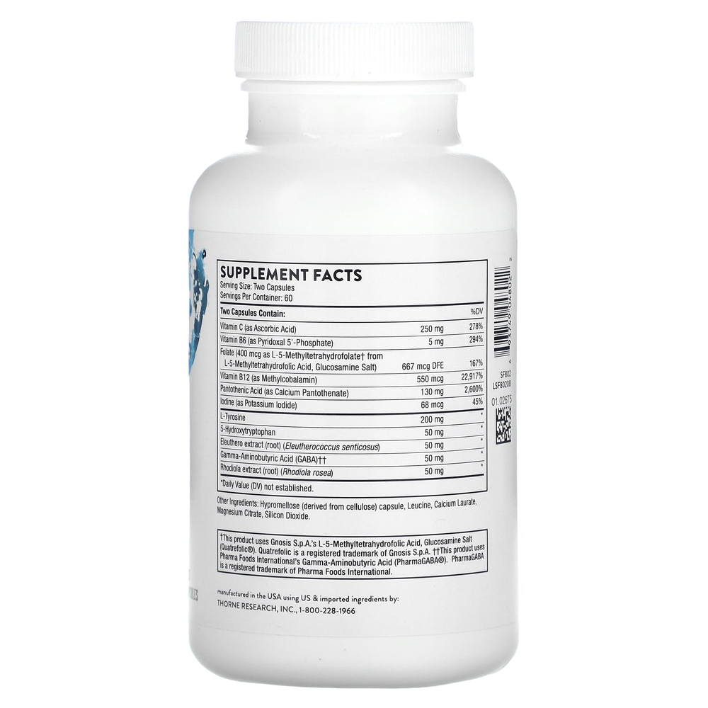 Thorne, добавка для поддержки эмоционального баланса, 120 капсул