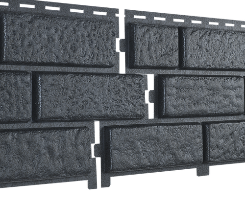 Фасадная панель Стоун Хаус Кирпич Графитовый