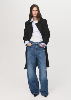 MANGO Классический тренч, черный