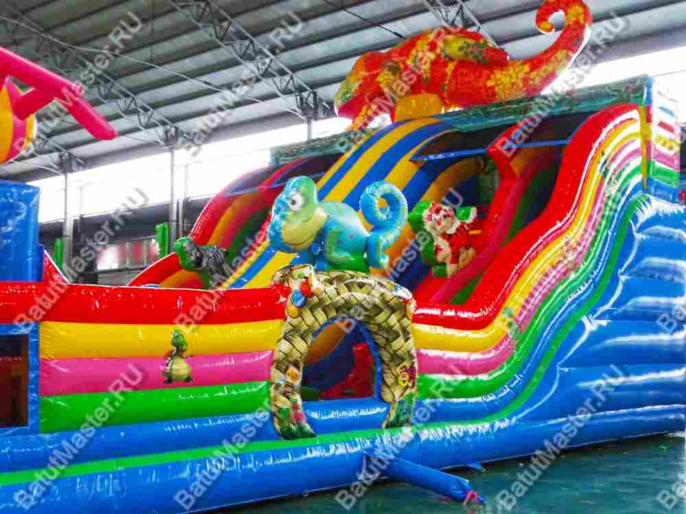 Хамелеон и динозавры 17*9*9 м, два входа