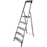 Стремянка 5 ступеней оцинкованная с органайзером