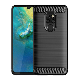 Чехол для Huawei Mate 20 цвет Gray (серый), серия Carbon от Caseport