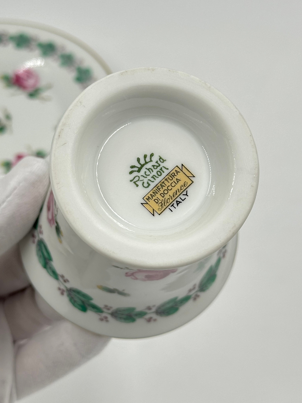 Кофейная пара с розами Richard Ginori