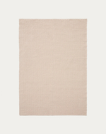 Ковер Mascarell из хлопка и полиэстера белого цвета 160 x 230 см