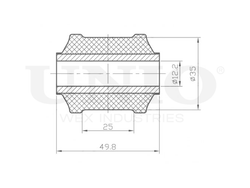 Сайлентблок передний нижнего рычага UNIO RMP-20600