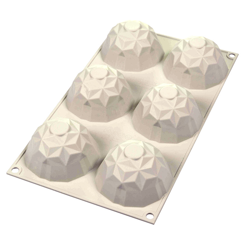 Форма для приготовления пирожных Mini Gemma 17x30см силиконовая Silikomart