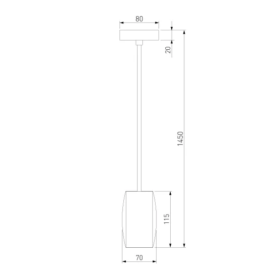 50246/1 LED / подвесной светильник / золото