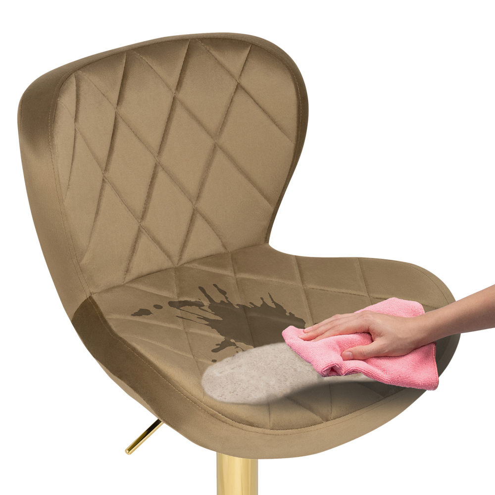 Барный стул Woodville Porch dark beige, golden