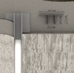 Декоративный стеновой профиль Pro Design 534, 2700x45x17,5 мм