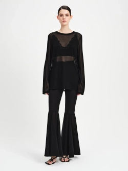 Лонгслив из полупрозрачной ткани OLA OLA