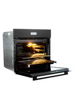 Духовой шкаф электрический встраиваемый MBO 6711W-NM (BLACK) черный нано- матовое стекло, 70л, 11 режимов, до 250 Со (MACBI)