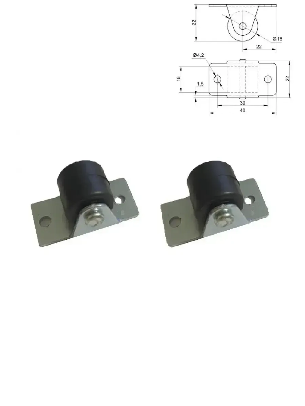 Колесики мебельные – резиновые, для тумбы, комода, кровати