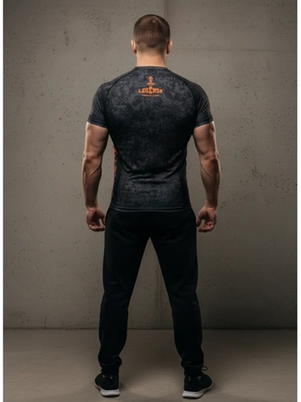 Рашгард с коротким рукавом LEGENDA Миссия черный