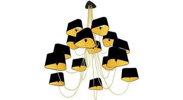 DesignHeure Lu15pnnj —  Lustre 15 abat-jour Petit Nuage