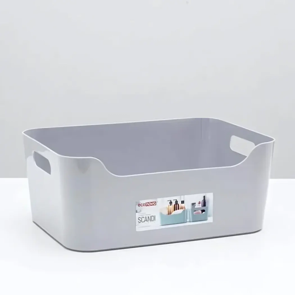 Корзинка универсальная для хранения «SCANDI», светло-серый, 34*24*14 см, 10л