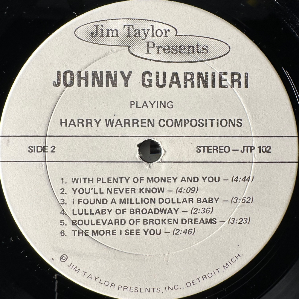 Johnny Guarnieri ‎– Johnny Guarnieri Playing Harry Warren (США)