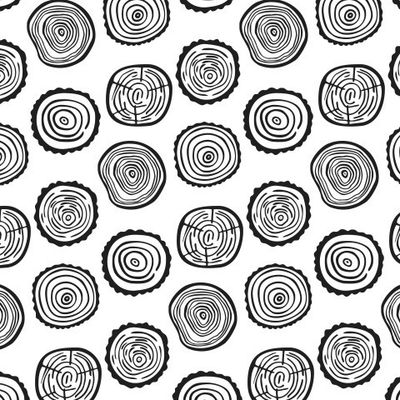 Buy interior hotel fabric nature slices tree black and white