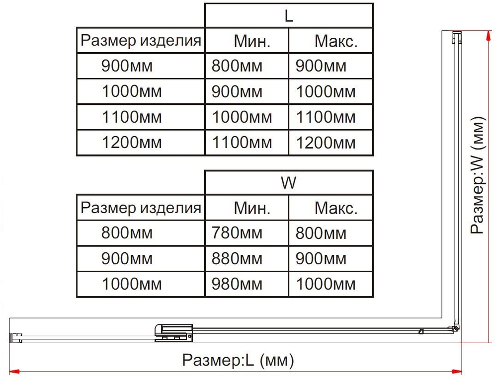 Душевой уголок Extra VSR-1E101190CLGM, 1000/1100*900, вороненая сталь, стекло прозрачное
