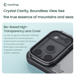 Чехол тонированный прозрачный от Nillkin на iPhone 17 Pro, серия Iceblade Prop Case (версия с прозрачной крышкой объектива)