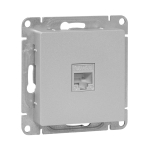 Механизм розетки RJ45 - 2шт, (cat6), алюминий Эпика EKF