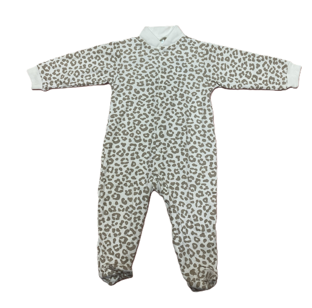 Комбинезон №1 на кнопках с закрытыми ножками из интерлока (100% хлопок) на рост 80 см