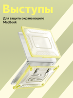 Бампер MosSeller c подставкой для Apple MacBook Neo 13 (2026), Желтый