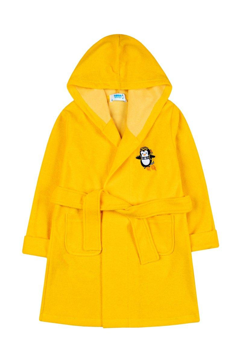 Халат (банный) для мальчика M1190M-3/6 р.116 жёлтый (Такро)