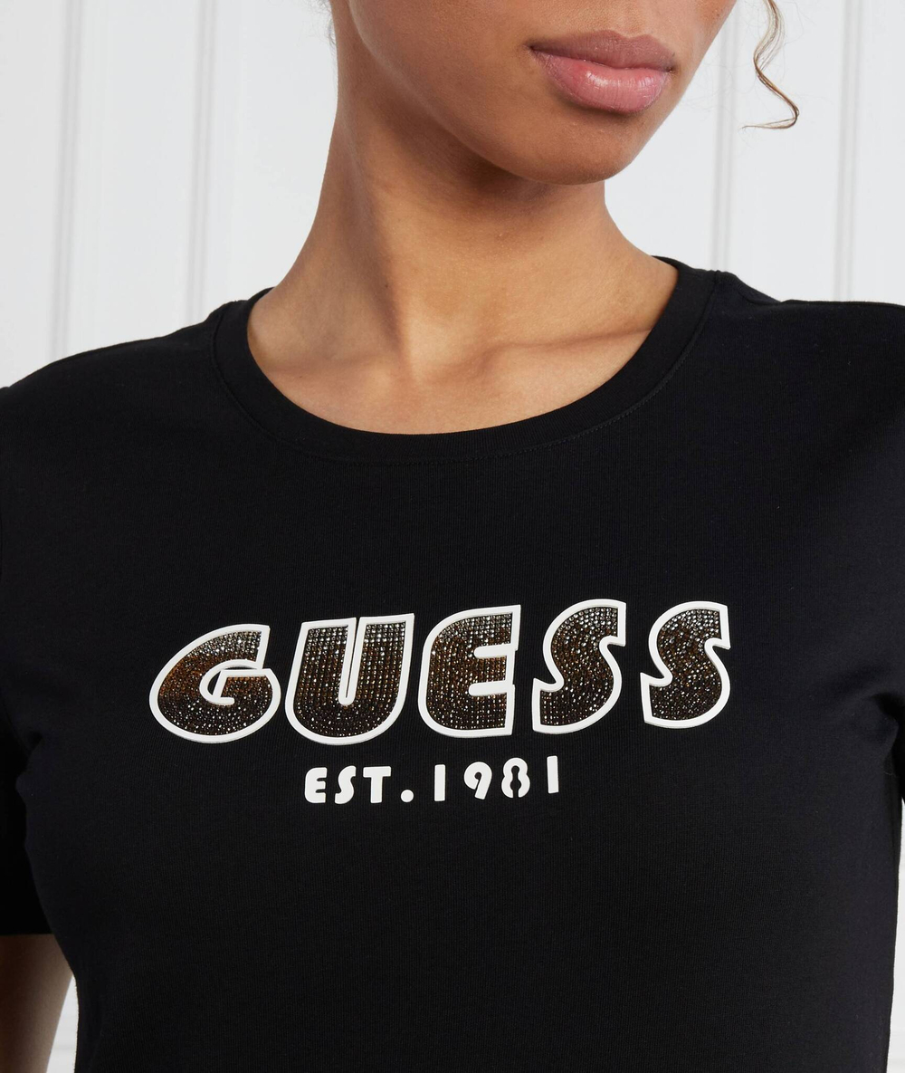 Футболка SS CN SHADED LOGO TEE GUESS - черный(W3YI39 I3Z14)