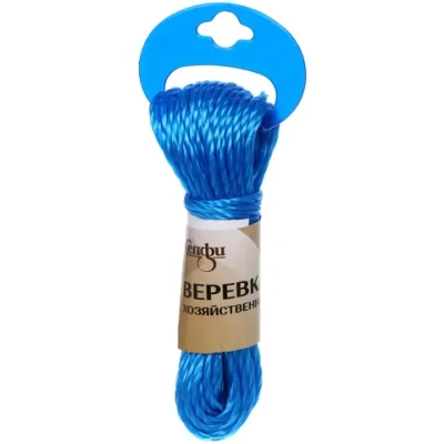 Веревка хозяйственная Селфи, 3 мм, 15 м, микс