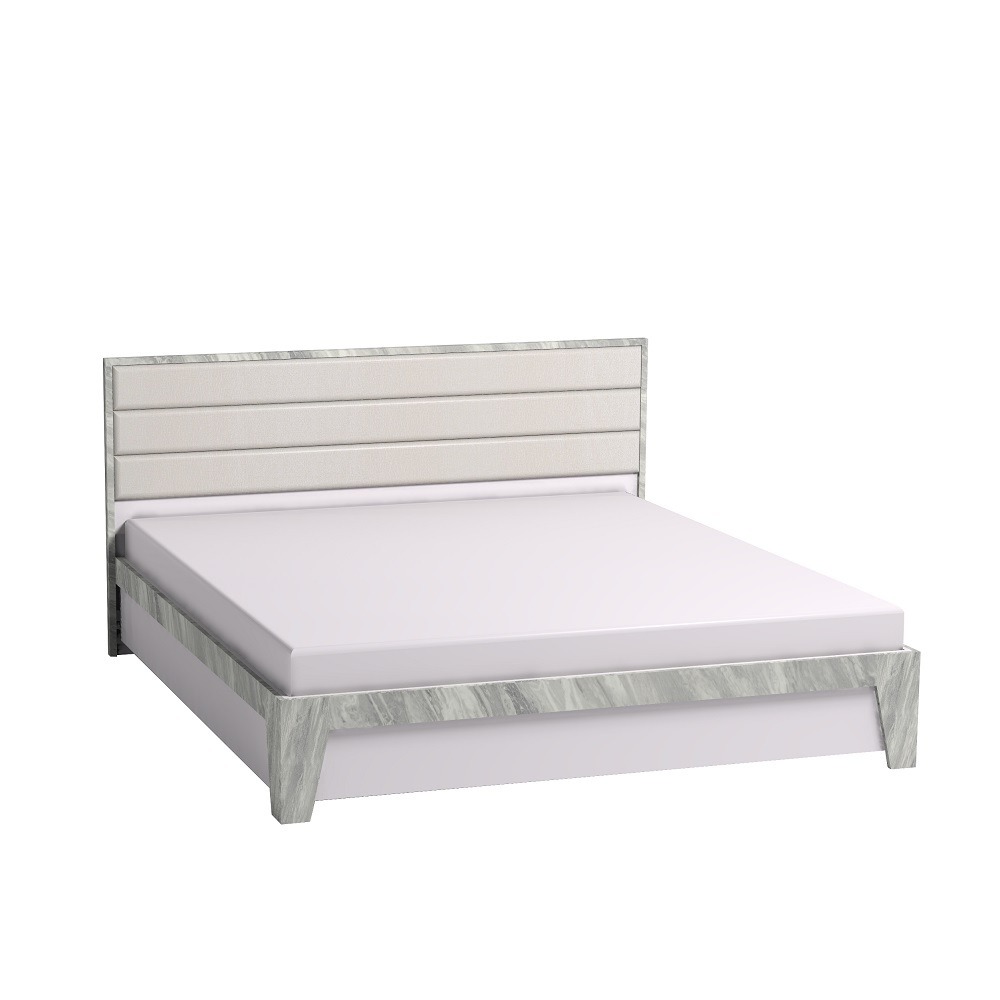 Кровать с ортопедическим основанием (металл) Айрис 306 Люкс 180х200, статуарио